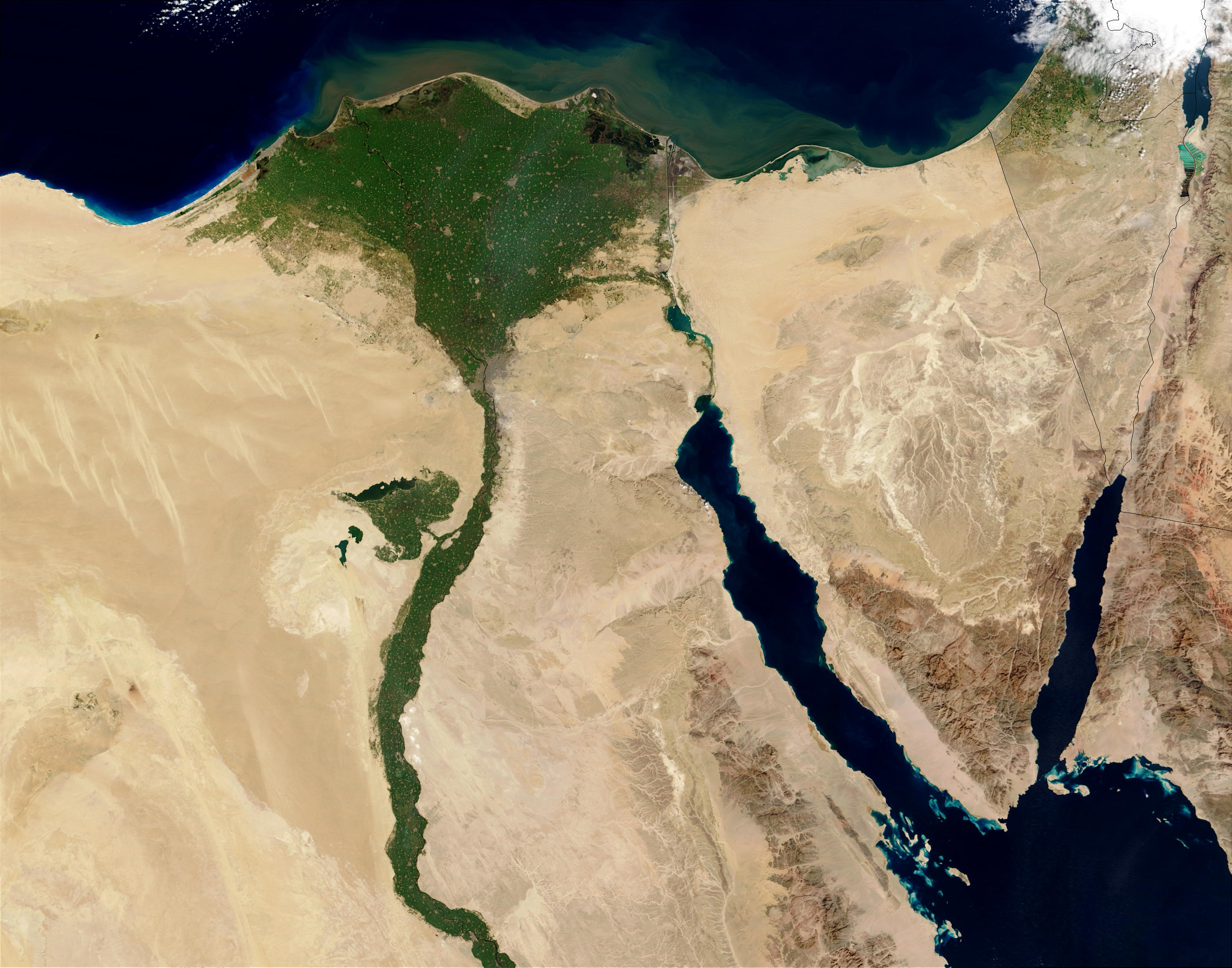 Imagen Satelital Rio Nilo