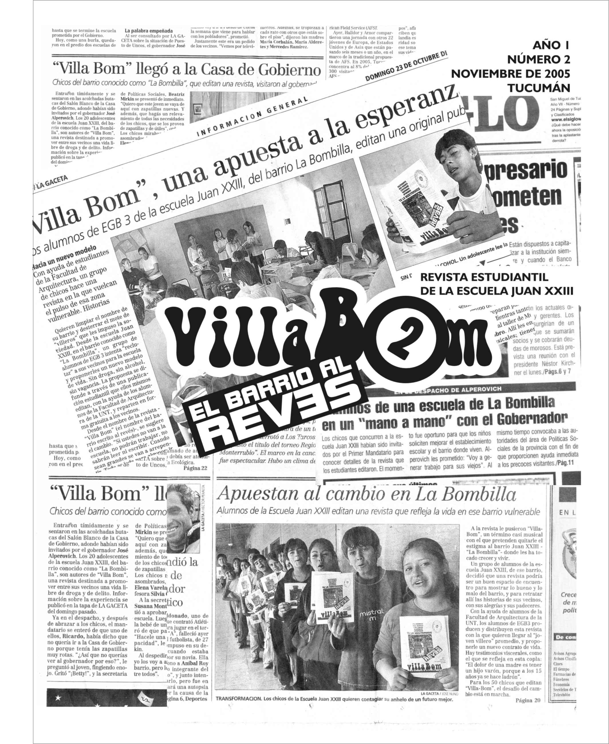 Imagen Tapa Revista VillaBom, año 1, n°2, 2005.